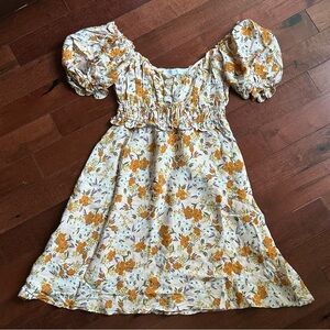 Astr White Ruffled Sundress